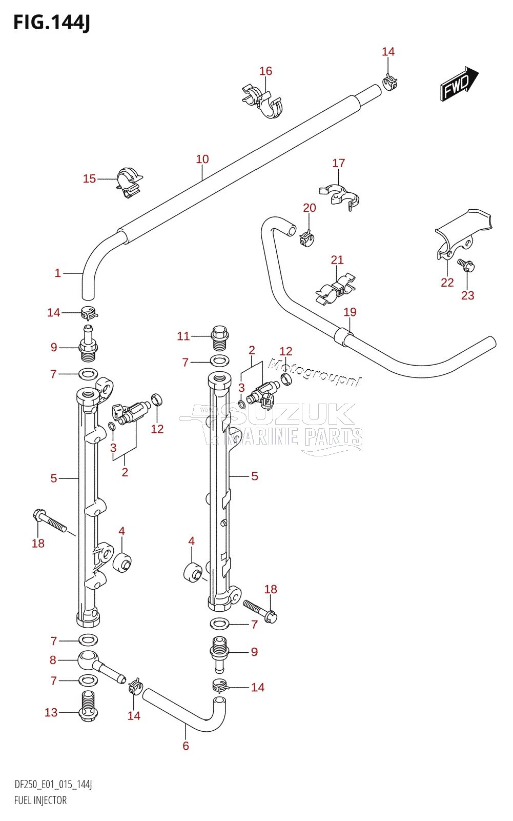 FUEL INJECTOR (DF250T:E01)