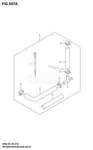 DF90A From 09003F-910001 (E40)  2019 drawing OPT:WATER PRESSURE GAUGE SUB KIT