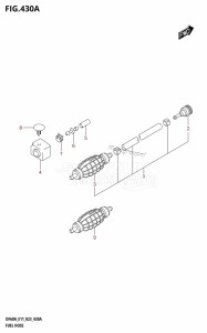 DF60A From 06002F-340001 (E01 E11 E40)  2023 drawing FUEL HOSE (E03,E11)