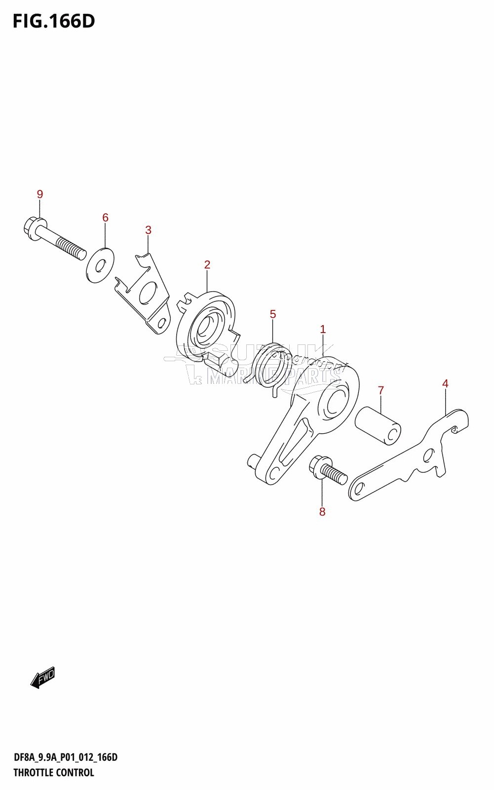 THROTTLE CONTROL (DF9.9AR:P01)