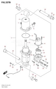 DF100B From 10004F-340001 (E01 E40)  2023 drawing TRIM CYLINDER (DF100B)