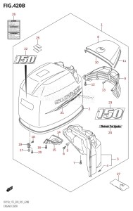 DF150Z From 15002Z-210001 (E03)  2012 drawing ENGINE COVER (DF150Z:E03)