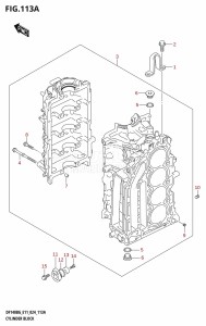 DF115BG From 11505F-440001 (E11 - E40)  2024 drawing CYLINDER BLOCK