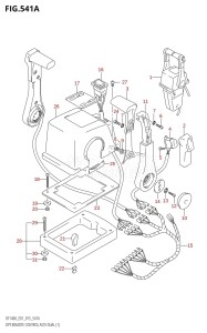 DF115A From 11503F-510001 (E01 E40)  2015 drawing OPT:REMOTE CONTROL ASSY DUAL (1)