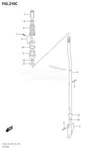 DF25A From 02504F-240001 (P01)  2022 drawing SHIFT ROD (DF30AQ)