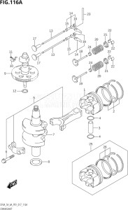 00503F-710001 (2017) 5hp P01-Gen. Export 1 (DF5A) DF5A drawing CRANKSHAFT