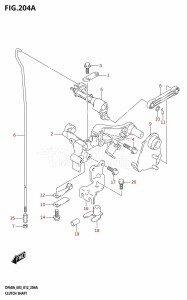 DF60A From 06002F-210001 (E03)  2012 drawing CLUTCH SHAFT