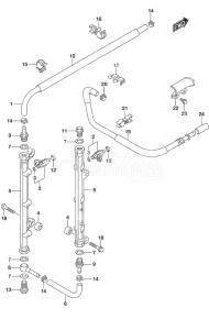 Outboard DF 225 drawing Fuel Injector