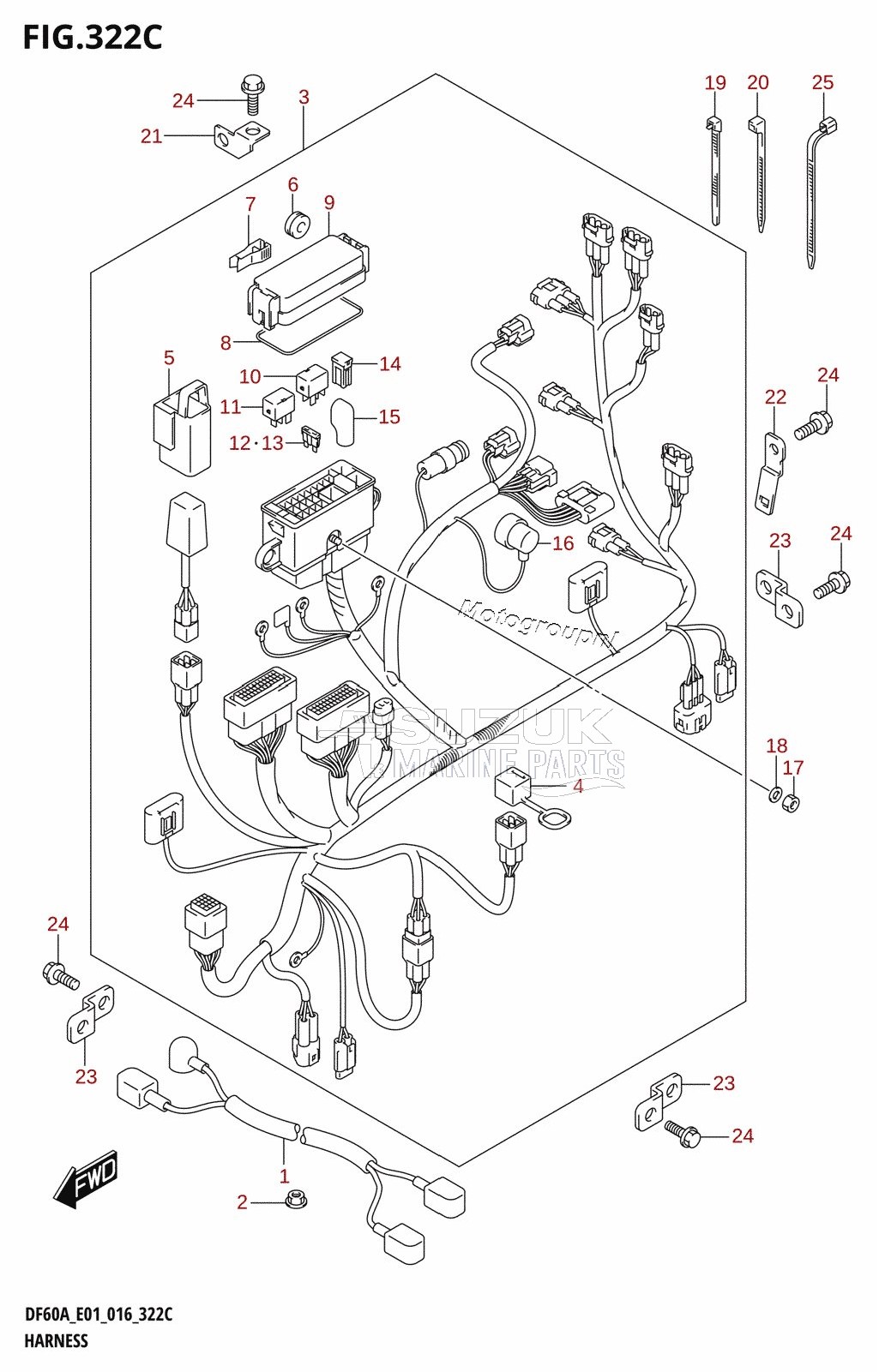 HARNESS (DF40ATH:E01)