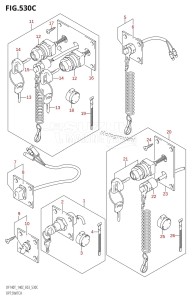 DF140 From 14001F-251001 (E03)  2002 drawing OPT:SWITCH (K5,K6,K7,K8,K9,K10,011)