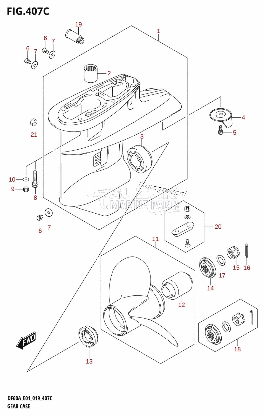 GEAR CASE (DF60A:E01)