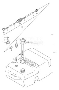 DF25QR From 02501F-251001 ()  2000 drawing FUEL TANK (RESIN)