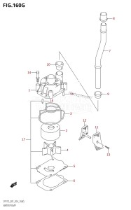 DF175T From 17502F-410001 (E01 E40)  2014 drawing WATER PUMP (DF150ZG:E01)