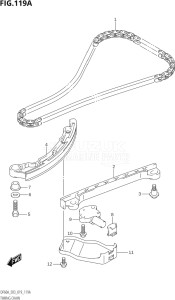 05003F-910001 (2019) 50hp E03-USA (DF50AT) DF50A drawing TIMING CHAIN