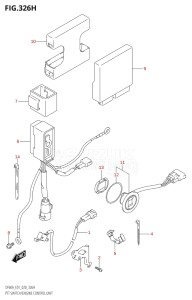 06002F-040001 (2020) 60hp E01 E40-Gen. Export 1 - Costa Rica (DF60A  DF60AQH  DF60ATH) DF60A drawing PTT SWITCH / ENGINE CONTROL UNIT (DF50AVTH:E01)