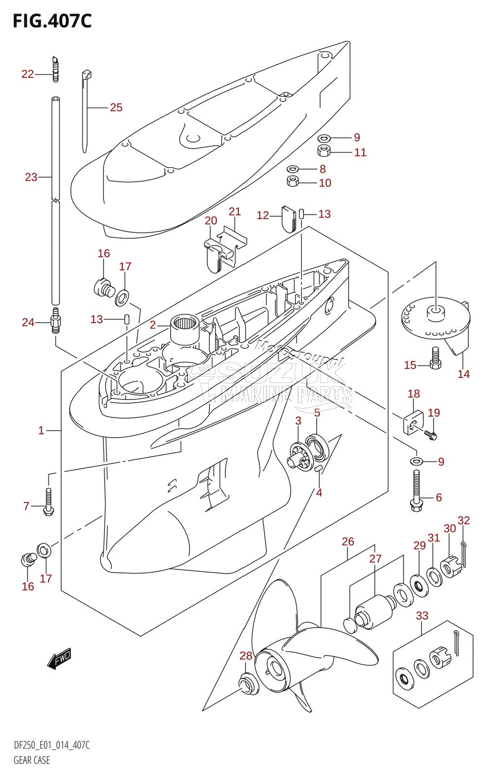 GEAR CASE (DF200Z:E01)