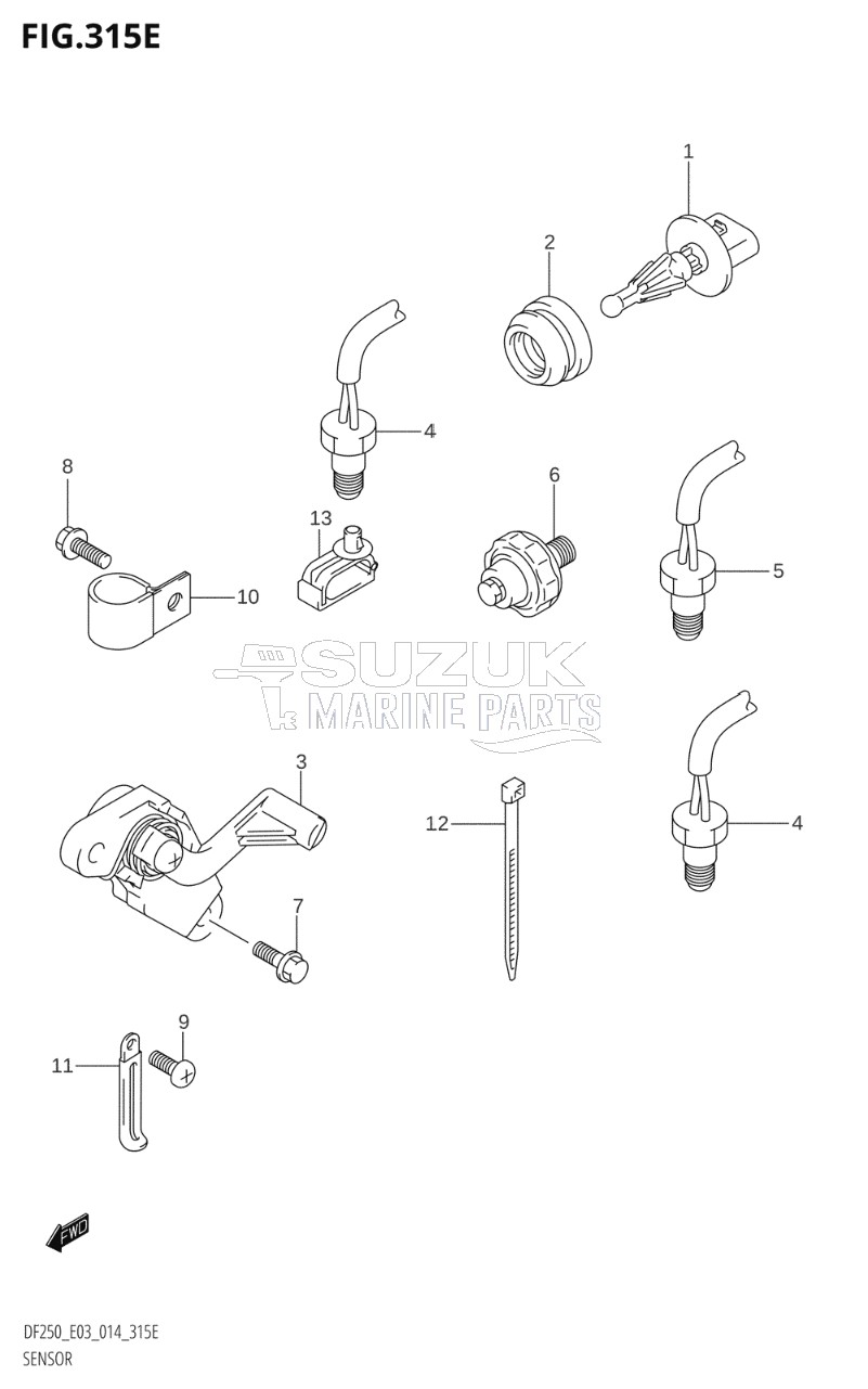 SENSOR (DF250T:E03)