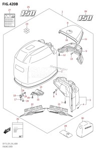 DF175TG From 17502F-610001 (E01 E40)  2016 drawing ENGINE COVER (DF150T:E01,DF150Z:E01)