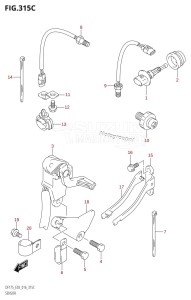 DF175T From 17502F-610001 (E03)  2016 drawing SENSOR (DF150Z:E03)