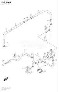 15002Z-810001 (2018) 150hp E01 E40-Gen. Export 1 - Costa Rica (DF150Z) DF150Z drawing FUEL PUMP (E01)