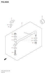 DF70A From 07003F-010001 (E03)  2010 drawing DRAG LINK