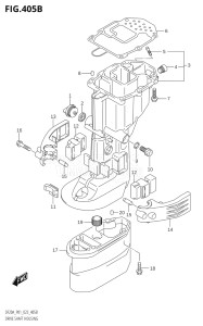 01504F-040001 (2020) 15hp E01-Gen. Export 1 (DF15AR   DF15AT_2) DF15A drawing DRIVE SHAFT HOUSING (P40)