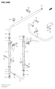 DF200Z From 20002Z-310001 (E01 E40)  2013 drawing FUEL INJECTOR (DF225T:E40)