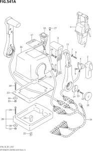 04001F-971001 (1999) 40hp E01-Gen. Export 1 (DF40QHX  DF40TX) DF40 drawing OPT:REMOTE CONTROL ASSY DUAL (1) (K5,K6,K7,K8,K9,K10)