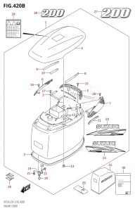 DF200 From 20002F-610001 (E01 E40)  2016 drawing ENGINE COVER (DF200T:E01,DF200Z:E01)