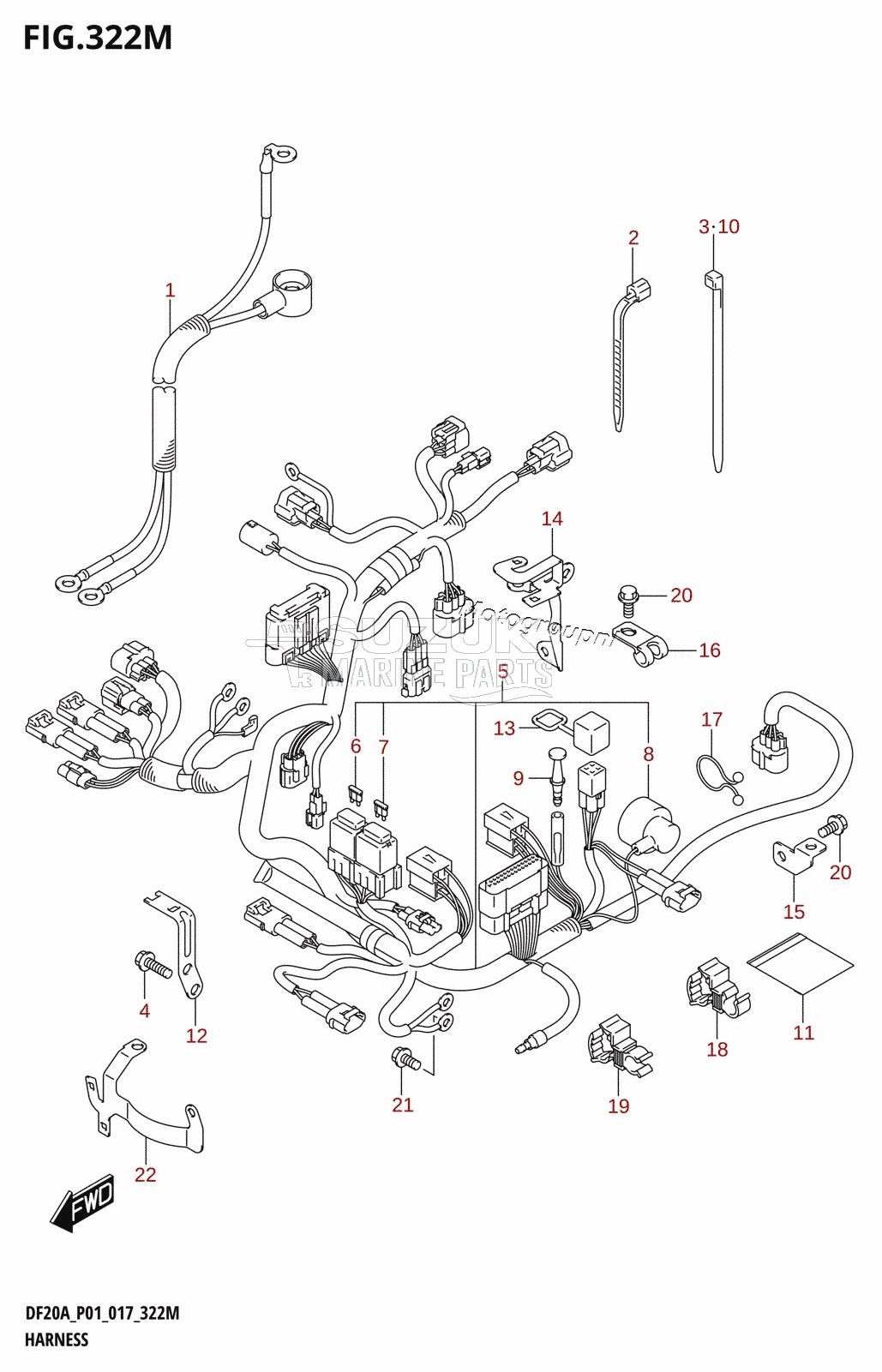 HARNESS (DF20ATH:P01)