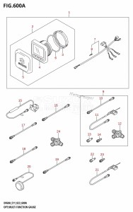 DF40A From 04003F-140001 (E01 E11)  2021 drawing OPT:MULTI FUNCTION GAUGE ((DF40A,DF40AST,DF50A,DF50AVT,DF60A,DF60AVT,DF40ASVT):(020,021))