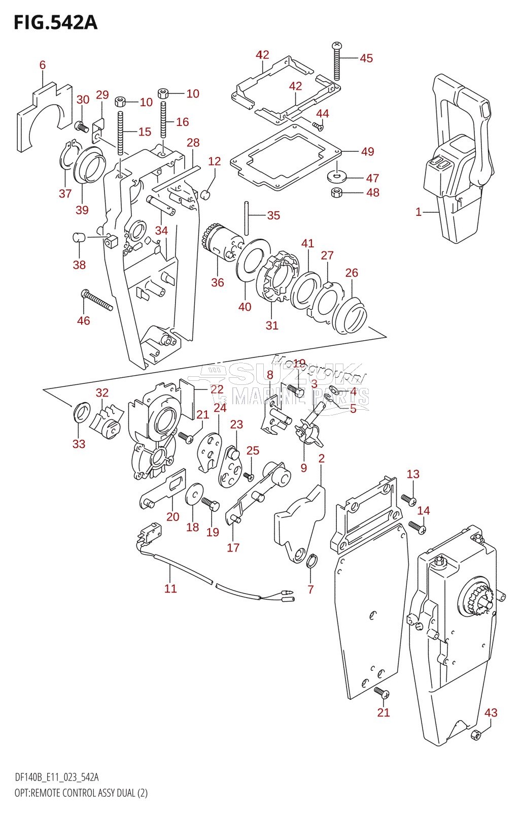 OPT:REMOTE CONTROL ASSY DUAL (2)