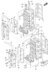 DF 225 drawing Cylinder Head