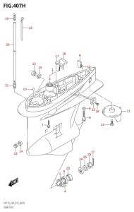 DF150 From 15002F-510001 (E03)  2015 drawing GEAR CASE (DF175ZG:E03)