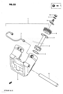 DT75 From 070501-60614 ()  1986 drawing TRIM CYLINDER