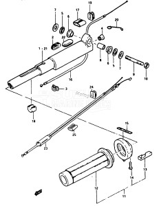 DT5 From d-10001 ()  1983 drawing HANDLE - GRIP