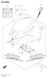 DF9.9A From 00994F-310001 (P03)  2013 drawing ENGINE COVER (DF8A:P03)