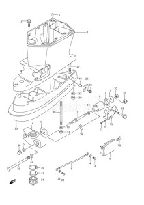 DF 70 drawing Drive Shaft Housing