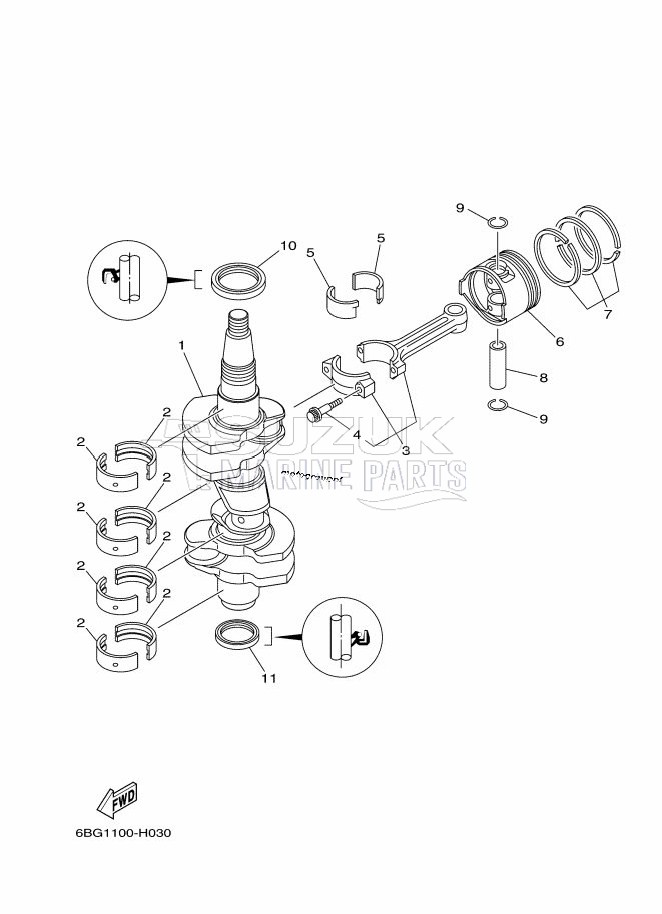 CRANKSHAFT--PISTON