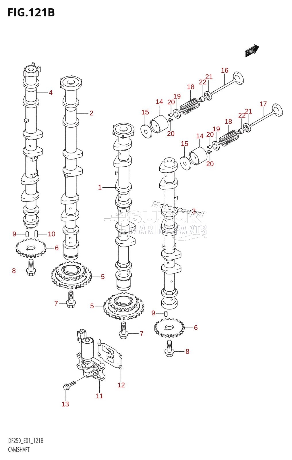 CAMSHAFT (DF250T,DF250Z)