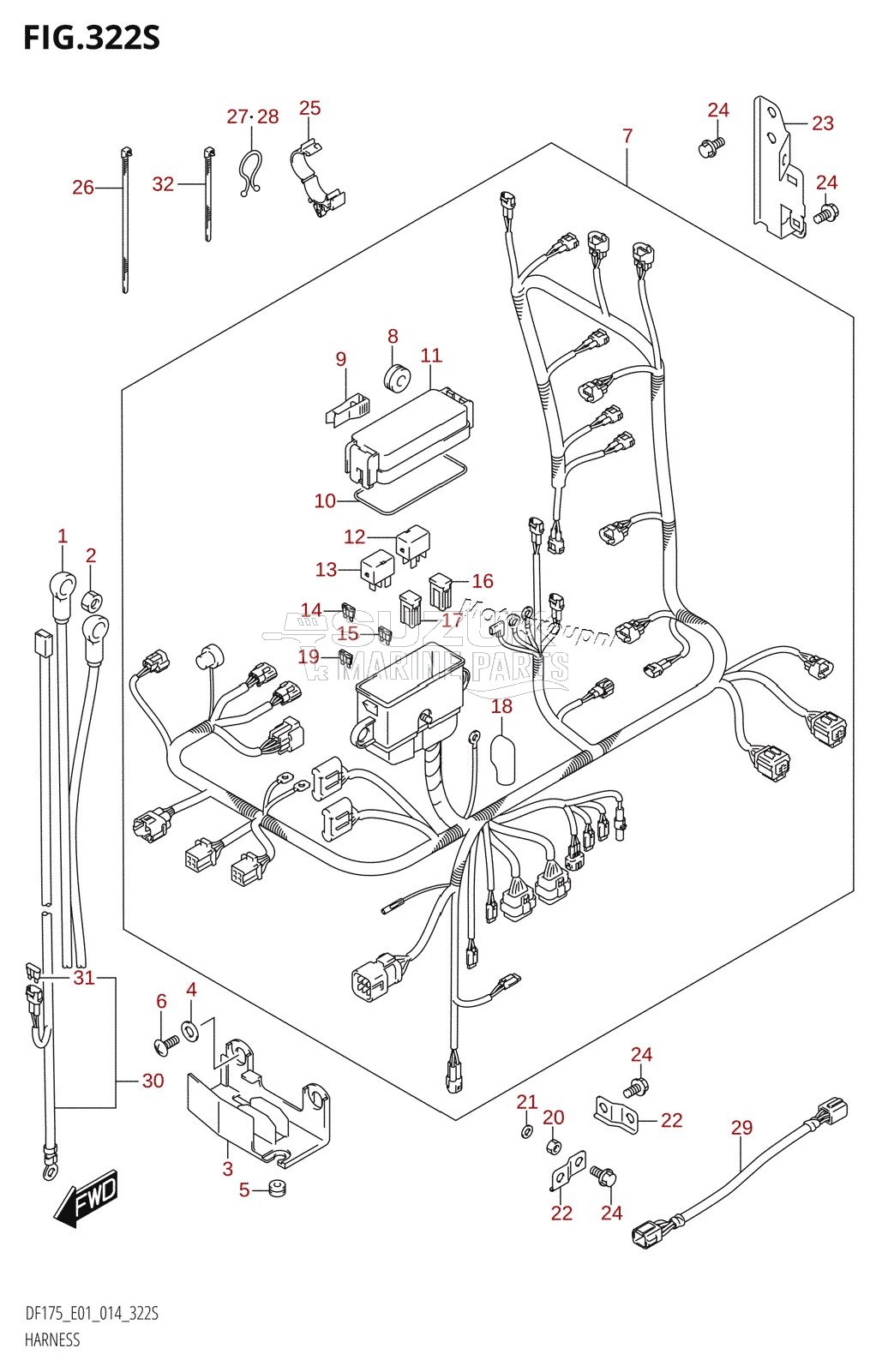 HARNESS (DF175ZG:E40)