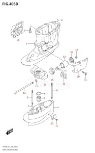 DF100B From 10004F-140001 (E01 E40)  2021 drawing DRIVE SHAFT HOUSING ((DF70ATH,DF90ATH,DF90AWQH):E40)