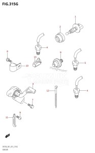 DF200 From 20002F-310001 (E01 E40)  2013 drawing SENSOR (DF225Z:E01)