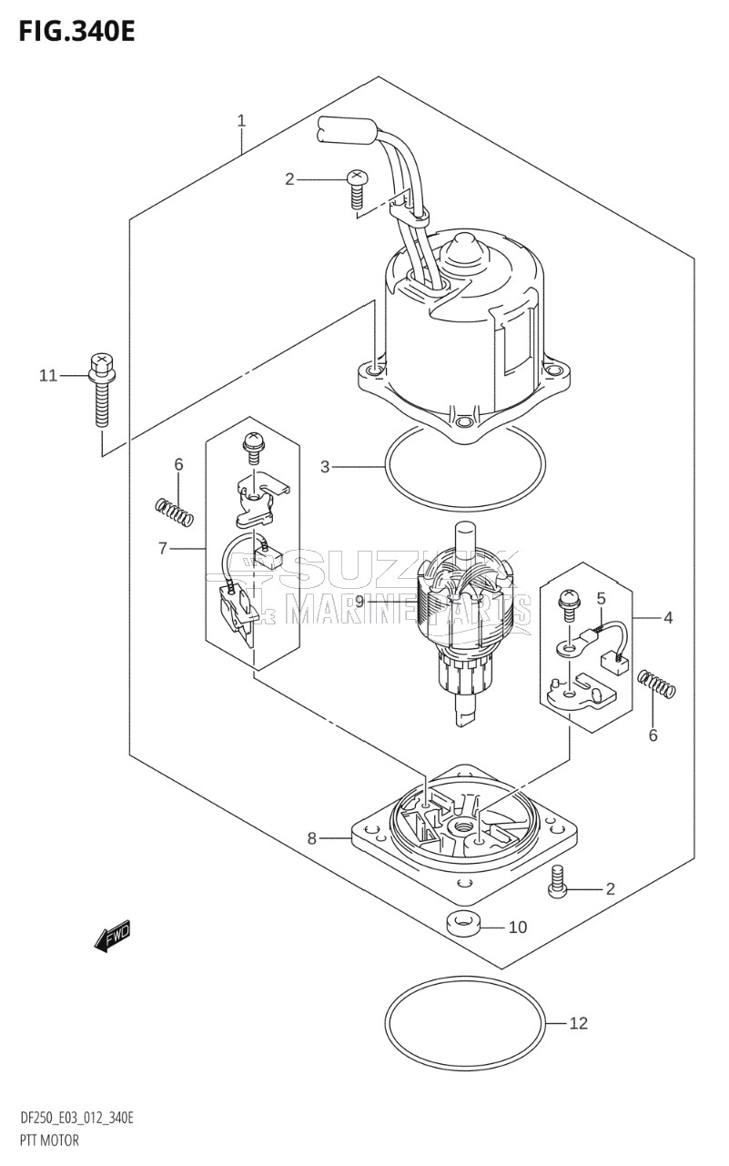 PTT MOTOR (DF250T:E03:(X-TRANSOM,XX-TRANSOM))