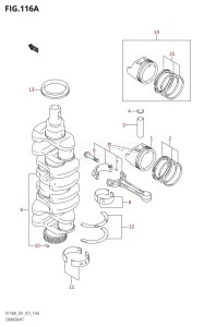 DF140A From 14003F-310001 (E01 E40)  2013 drawing CRANKSHAFT