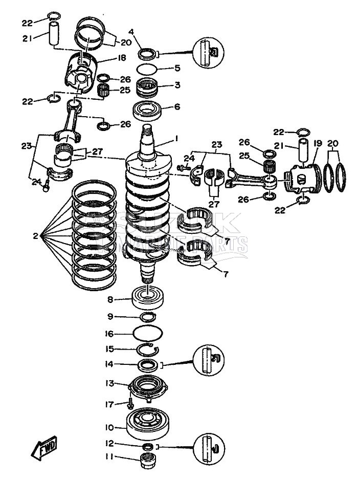 CRANKSHAFT--PISTON