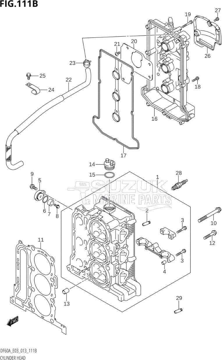 CYLINDER HEAD (DF50A:E03)