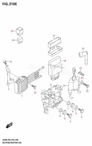 DF9.9B From 00995F-810001 (P03)  2018 drawing RECTIFIER /​ IGNITION COIL (DF20A)