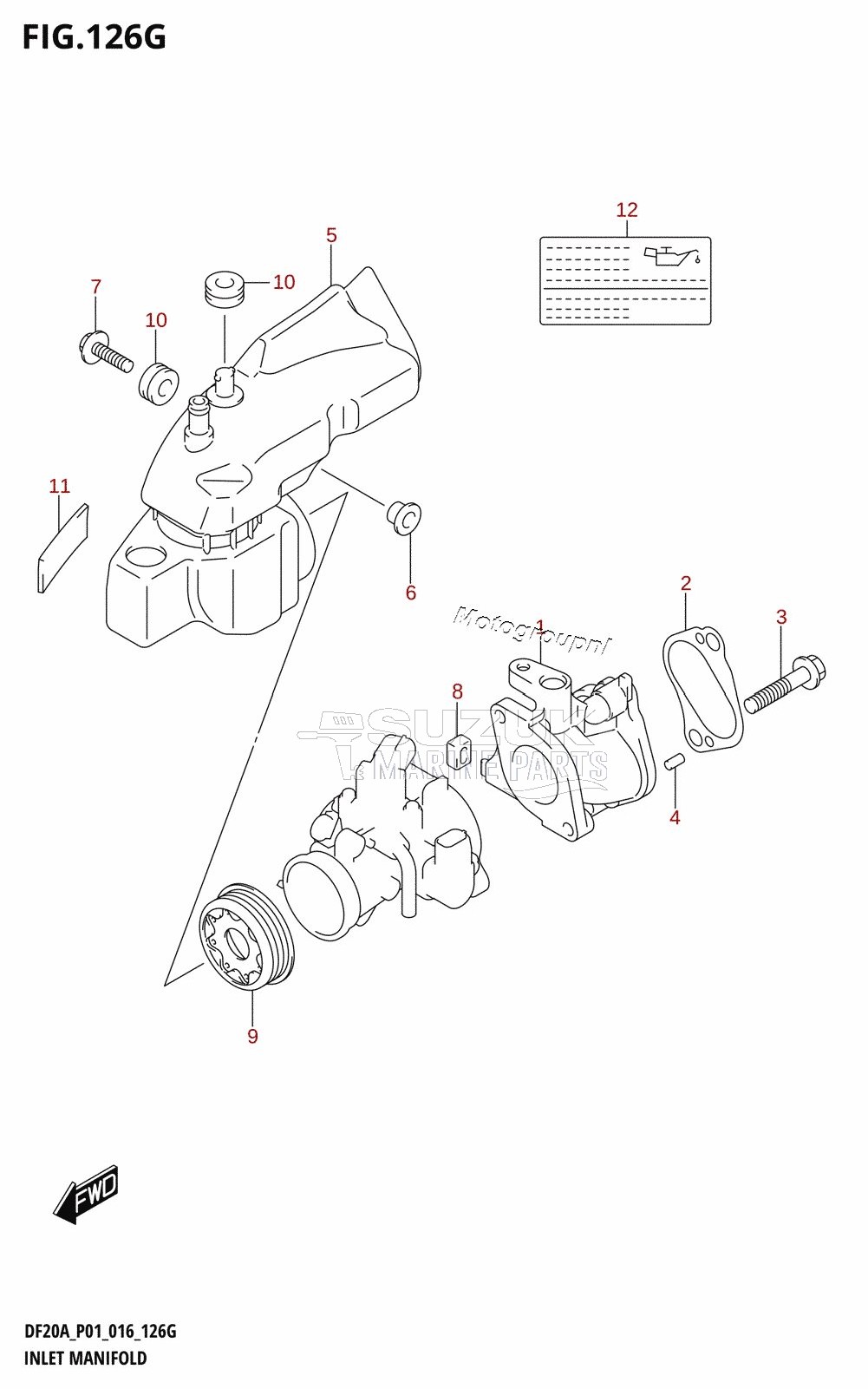 INLET MANIFOLD (DF15ATH:P01)