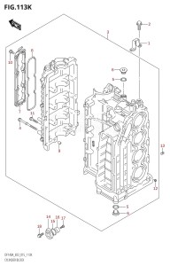 DF140AZ From 14003Z-510001 (E03)  2015 drawing CYLINDER BLOCK (DF140AZ:E03)